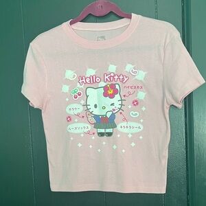 Hello Kitty Pink Graphic Short Sleeve Tee